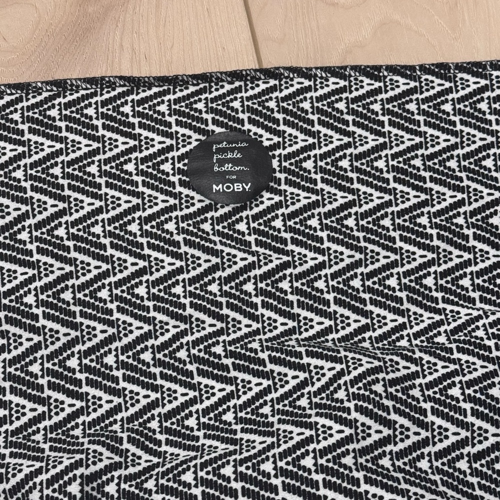 Petunia Pickle Bottom x Moby Black and White Patterned Wrap